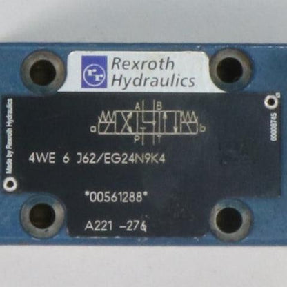 Rexroth Hydraulics 4WE 6 J62/EG24N9K4 Directional Spool Valve-Directional Spool Valve-Used Industrial Parts