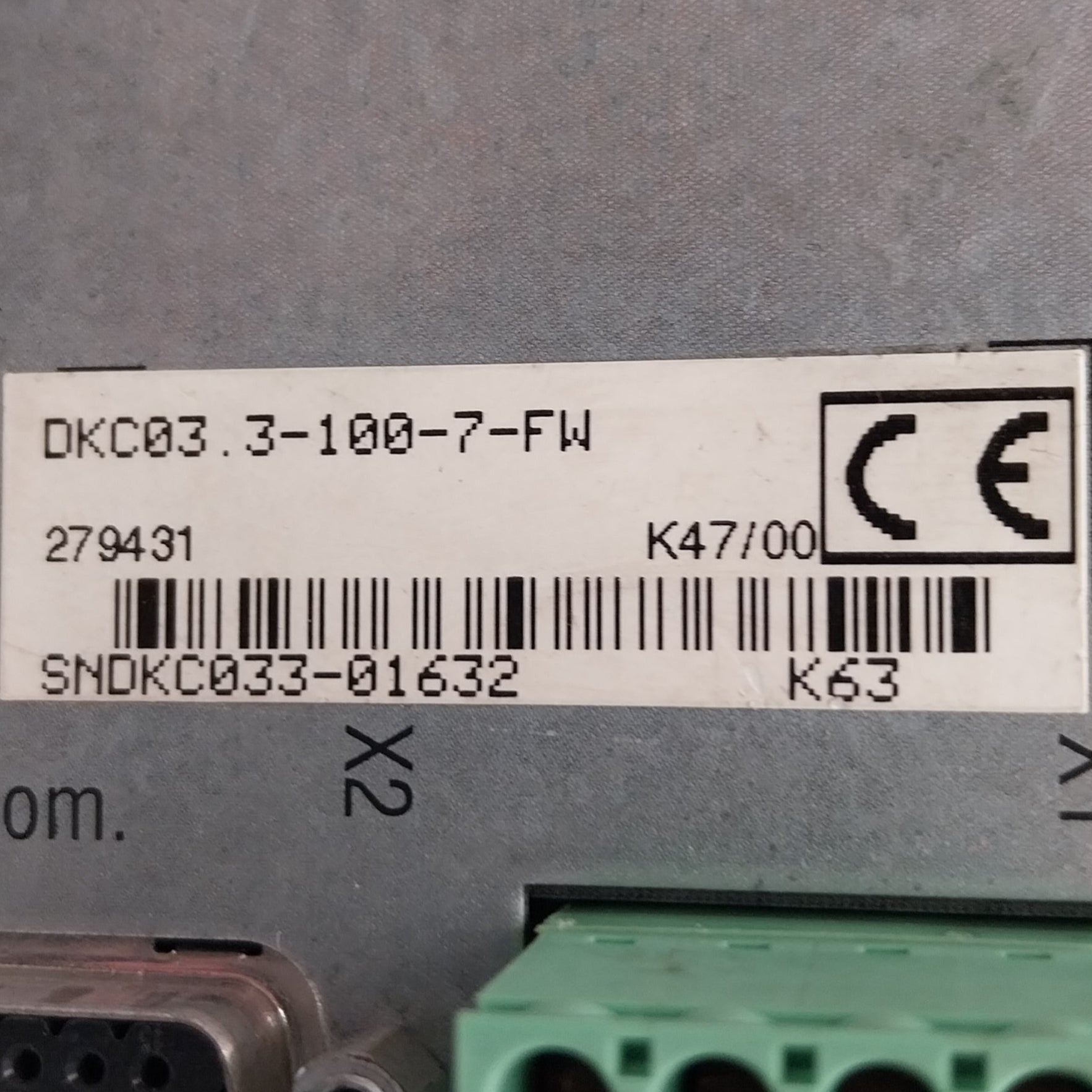 Rexroth Indramat Ecodrive DKC03 3 100 7 FW AC Servo Drive-AC Servo Drive-Used Industrial Parts