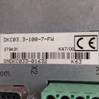 Rexroth Indramat Ecodrive DKC03 3 100 7 FW AC Servo Drive-AC Servo Drive-Used Industrial Parts