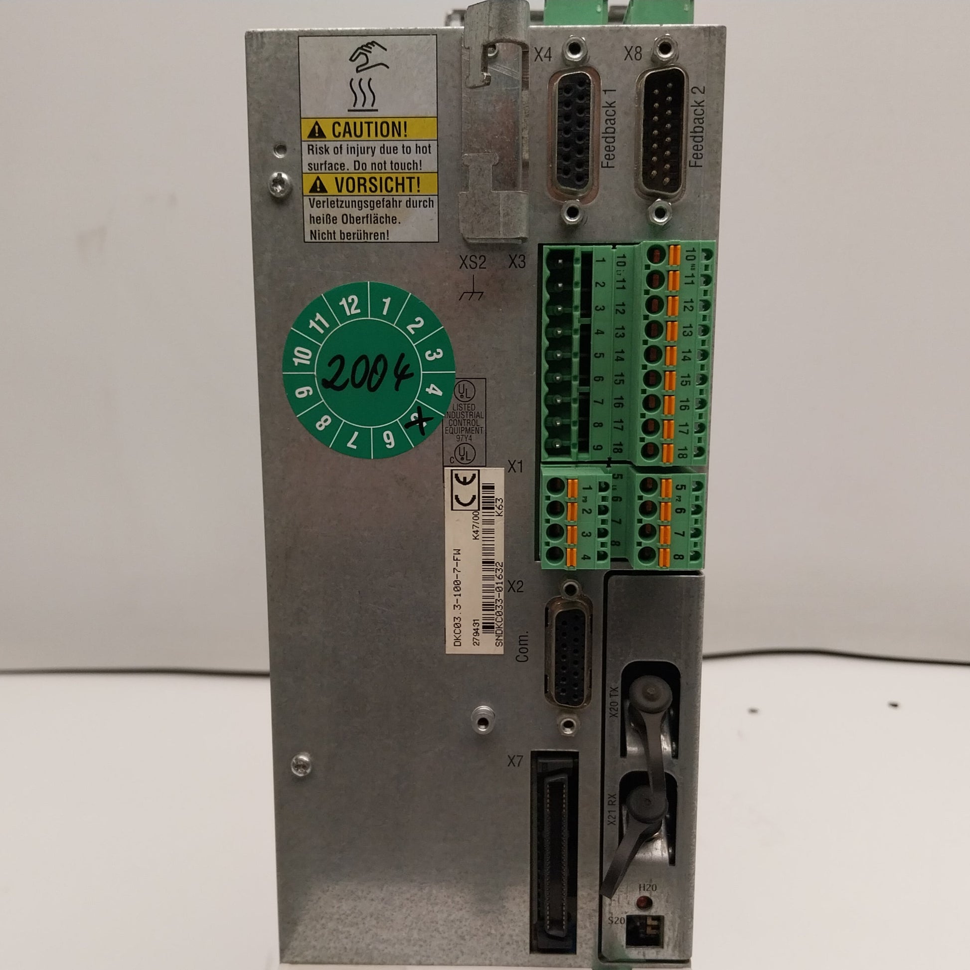 Rexroth Indramat Ecodrive DKC03 3 100 7 FW AC Servo Drive-AC Servo Drive-Used Industrial Parts