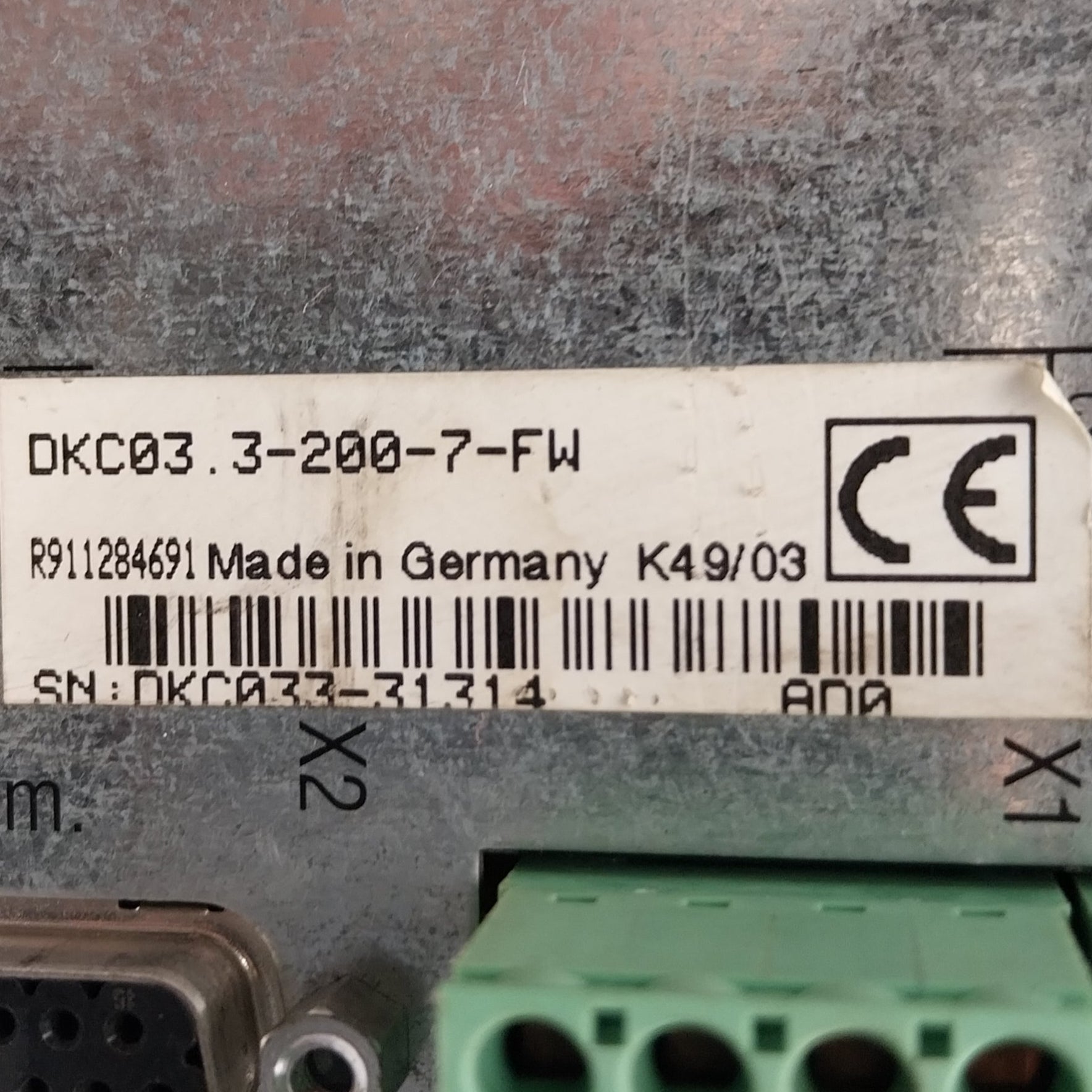 Rexroth Indramat Ecodrive DKC03 3 200 7 FW AC Servo Drive-AC Servo Drive-Used Industrial Parts