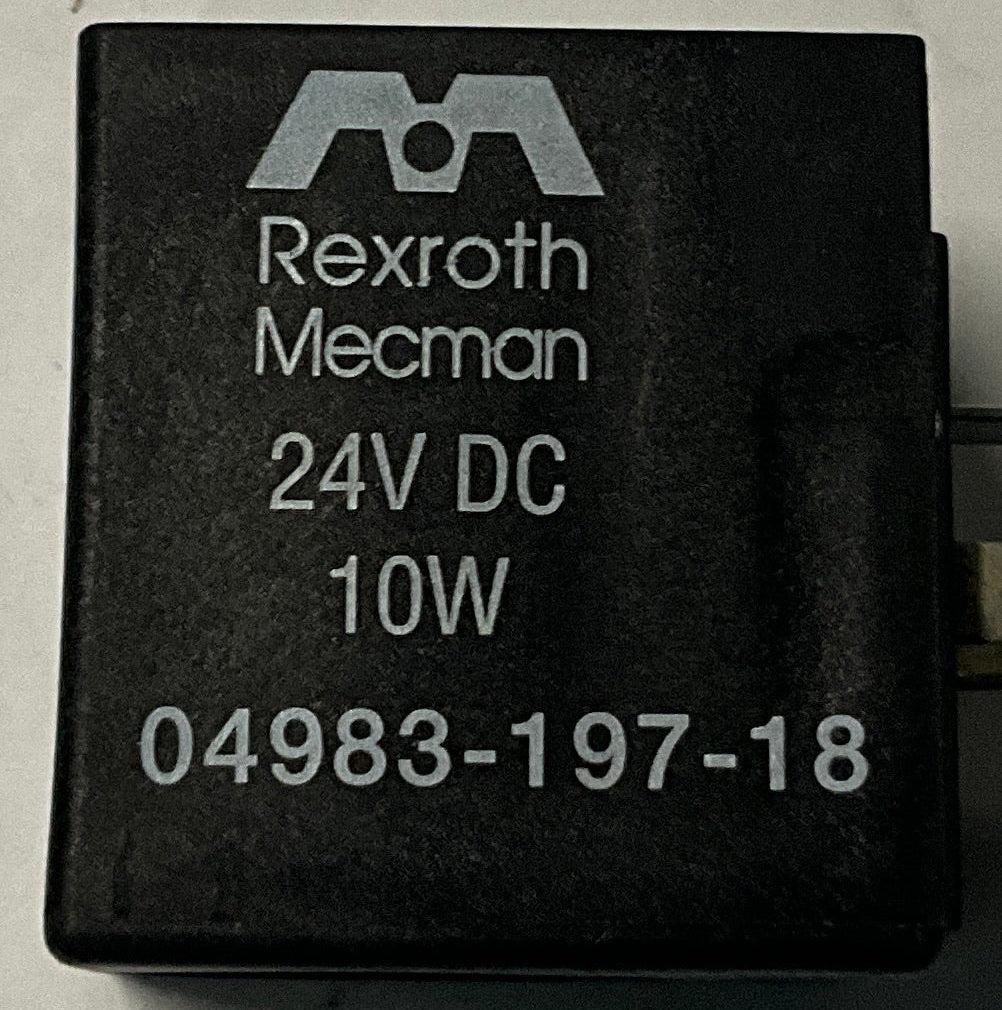 Rexroth Mecman 04983-197-18 Solenoid Valve Coil-Solenoid Valve Coil-Used Industrial Parts