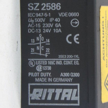 Rittal Plunger Limit Switch-Limit Switch-Used Industrial Parts
