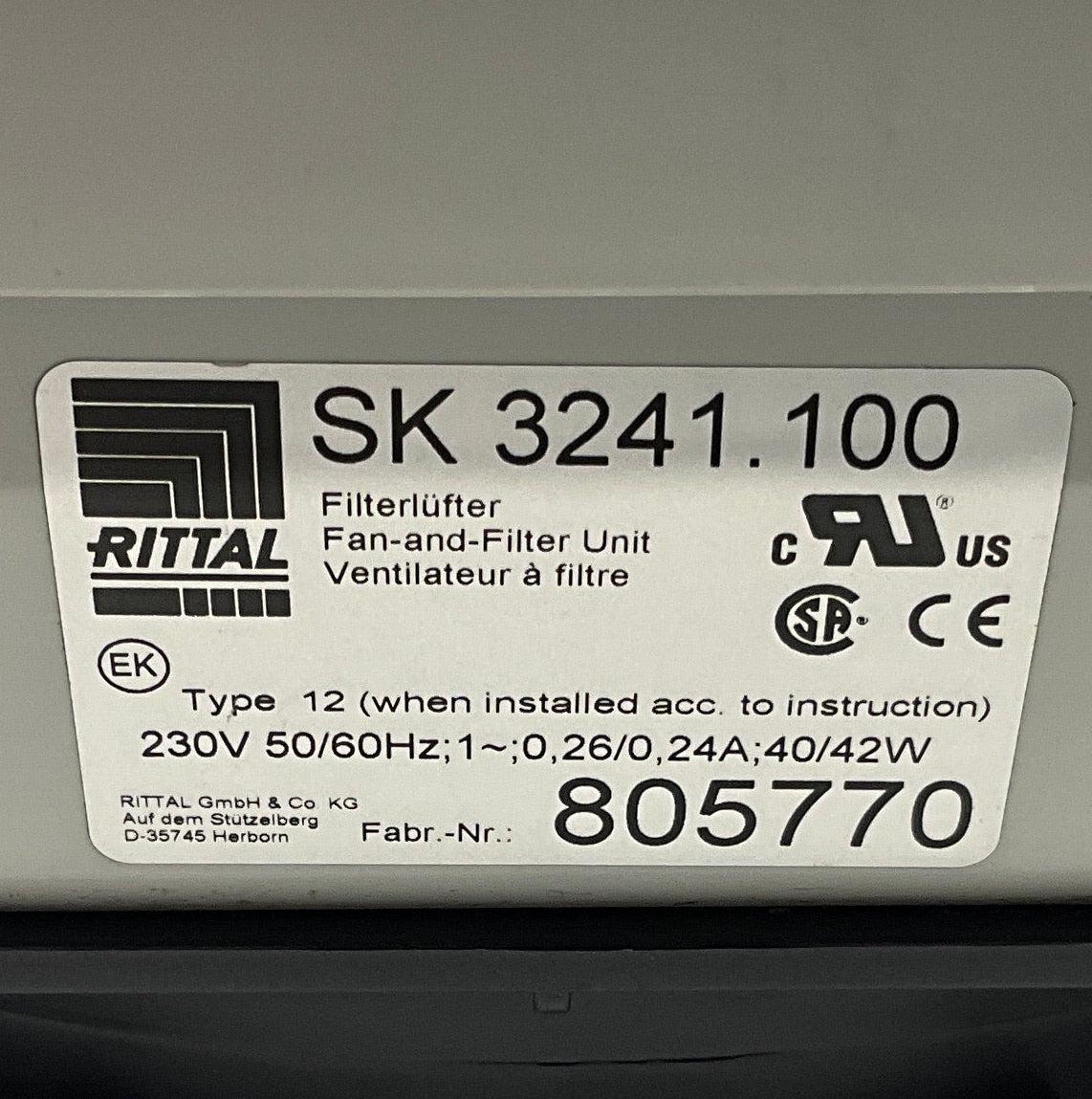 Rittal SK 3241.100 Fan Filter Unit-Fan Unit-Used Industrial Parts