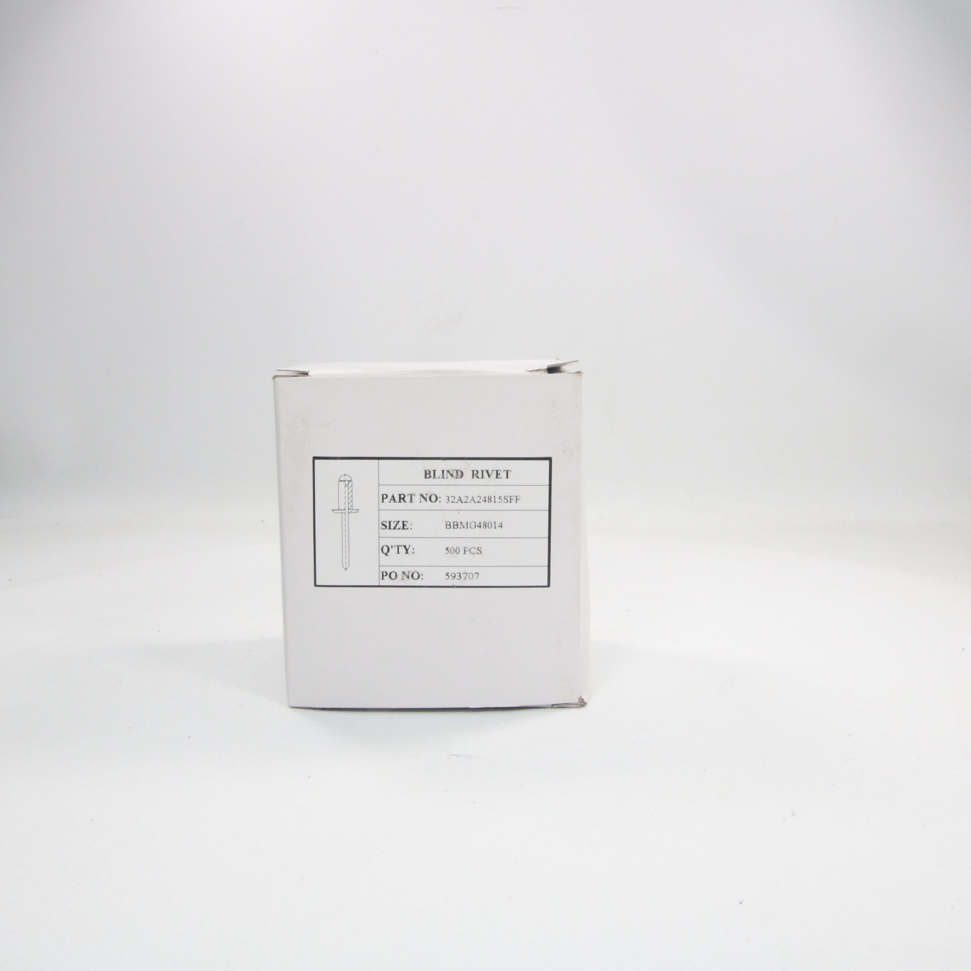 Rivet Multi Grip Rivet Bufab 32A2A24815SFF 500x-Rivet Blind Rivet-Used Industrial Parts