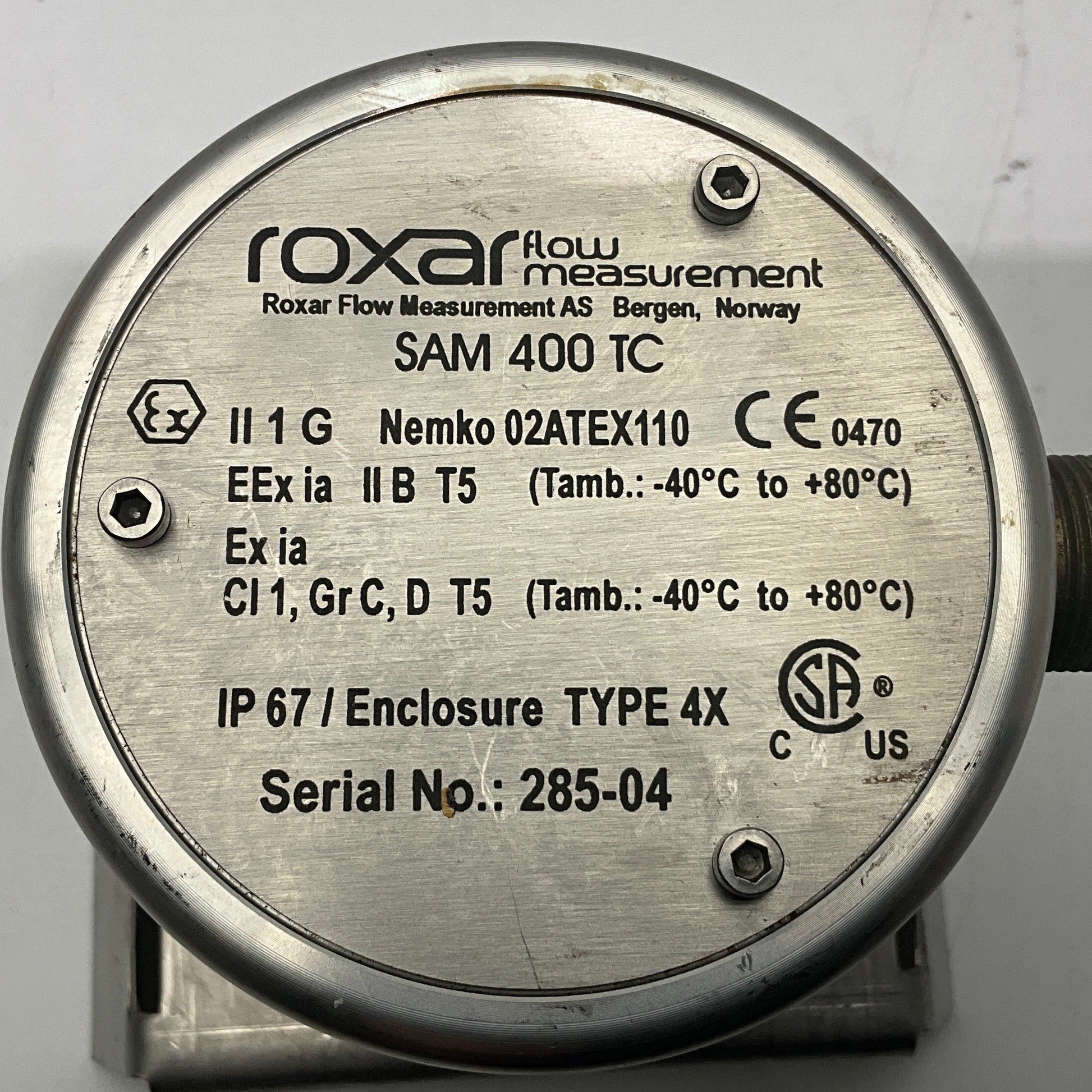 Roxar Flow Measurement SAM 400 TC Acoustic Sand Monitor-Acoustic Sand Monitor-Used Industrial Parts