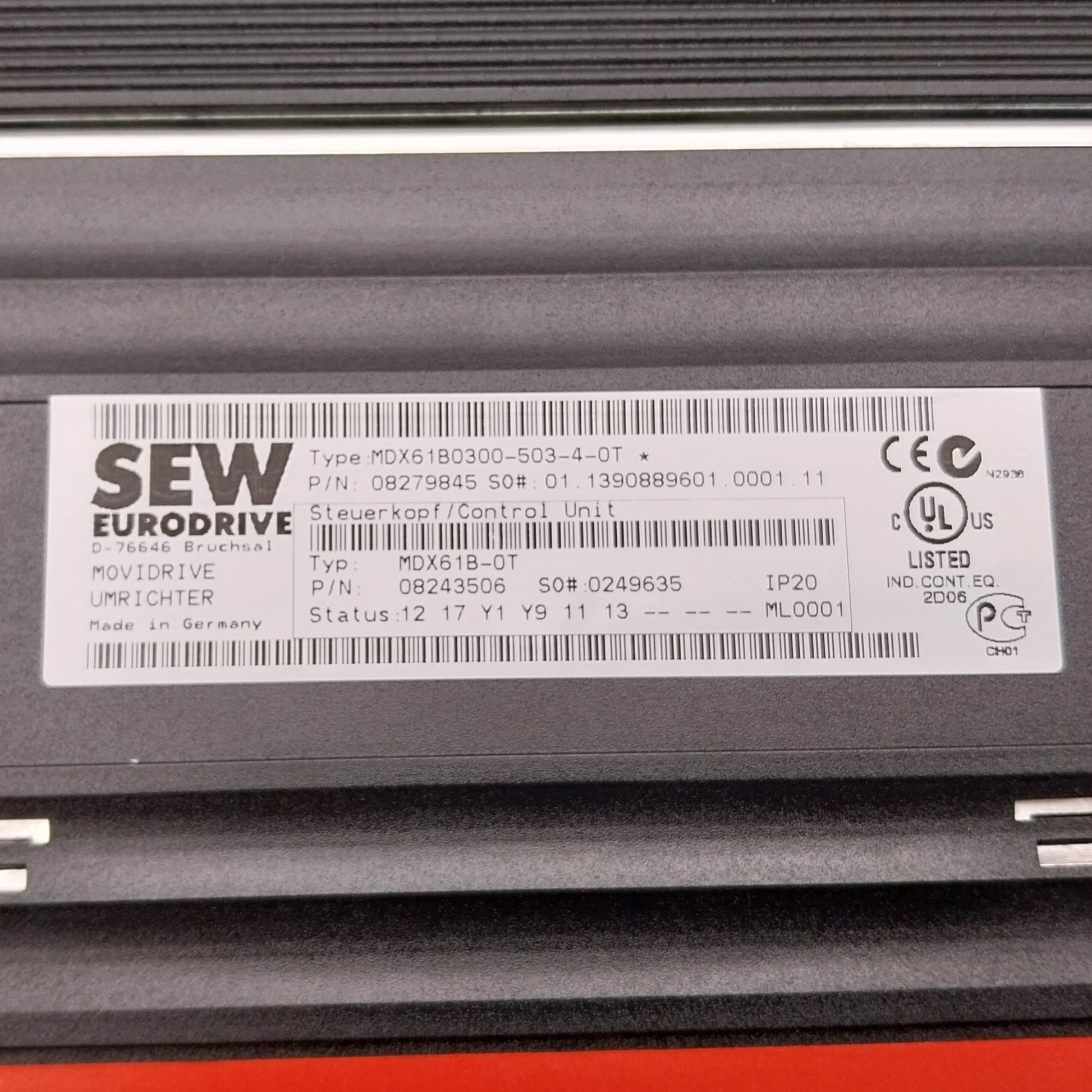 SEW Eurodrive Movidrive MDX60A0300 503 4 00 Inverter Drive-Inverter Drive-Used Industrial Parts