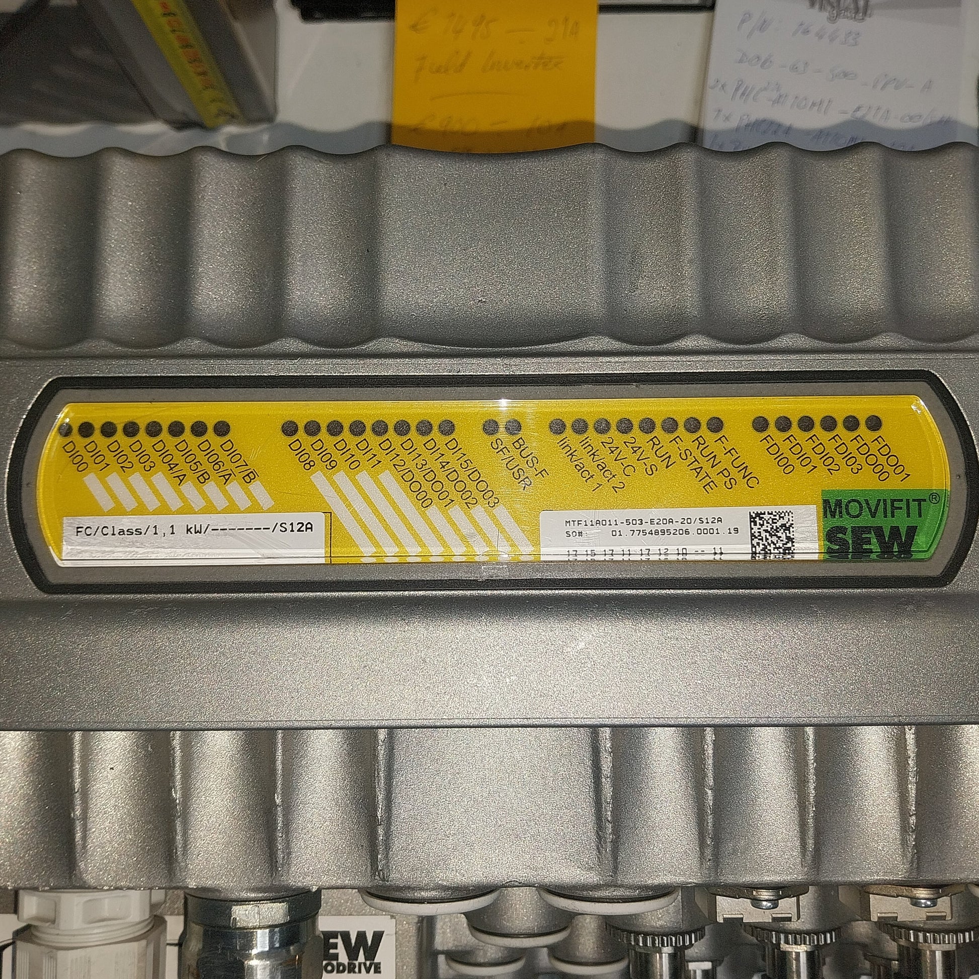 SEW Eurodrive Movifit MTF11A011-503-E20A-20/S12A Frequency Inverter-Frequency Inverter-Used Industrial Parts