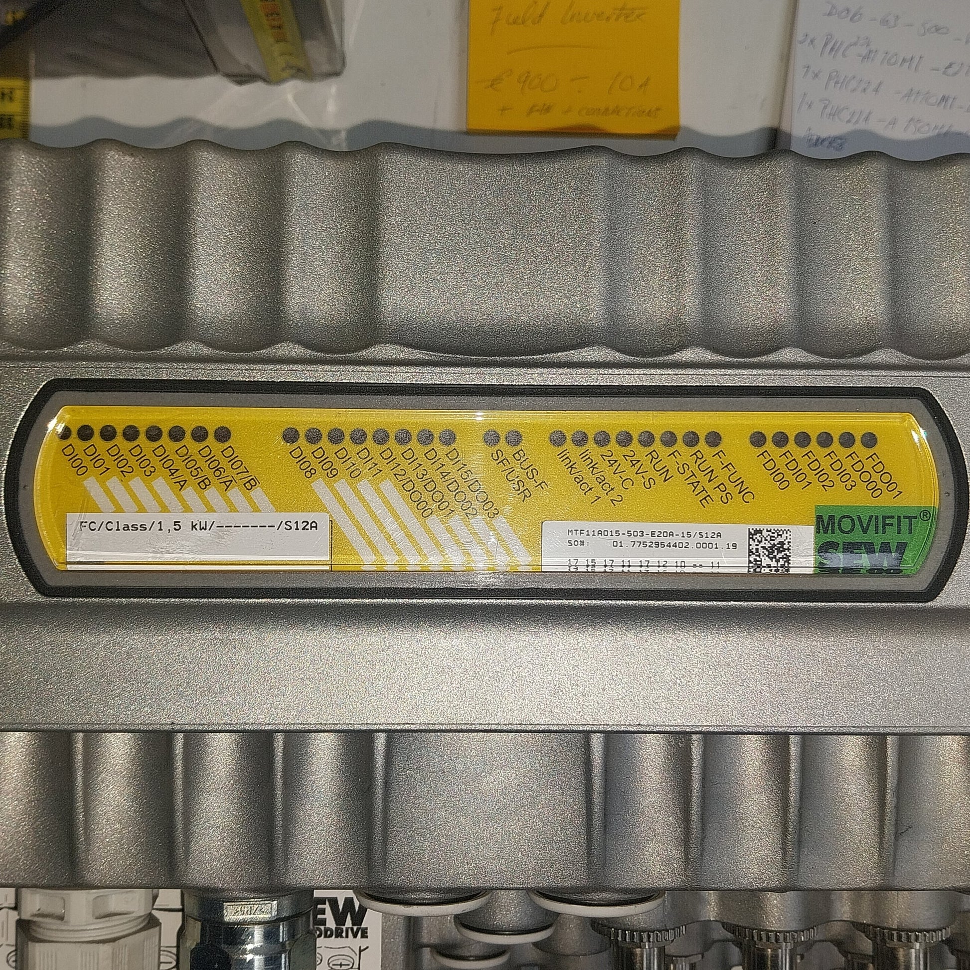 SEW Eurodrive Movifit MTF11A015-503-E20A-15/S12A Frequency Inverter-Frequency Inverter-Used Industrial Parts