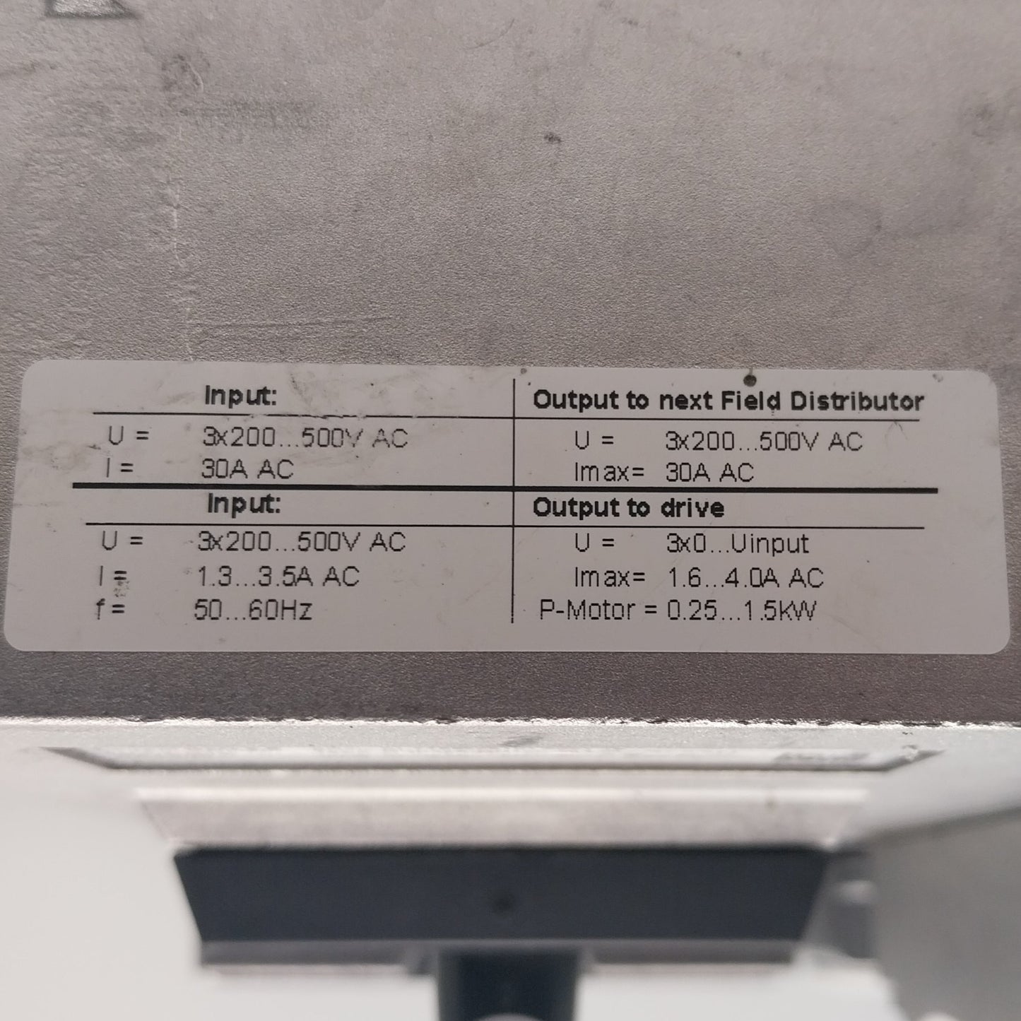SEW Eurodrive Movimot MQD32A MM15D 503 00 Z30F 0 AF1 DeviceNet Field Distributor-DeviceNet Field Distributor-Used Industrial Parts