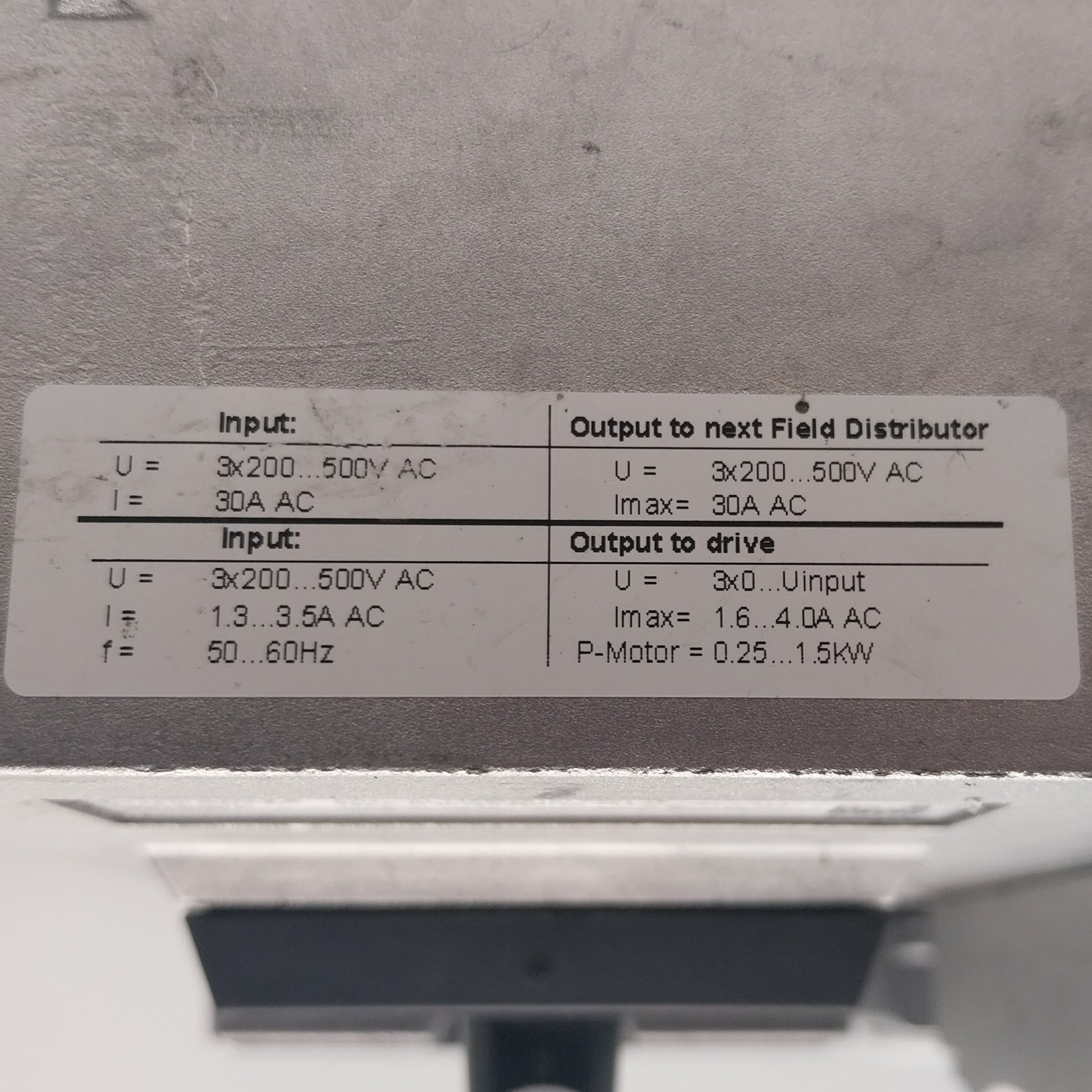 SEW Eurodrive Movimot MQD32A MM15D 503 00 Z30F 0 AF1 DeviceNet Field Distributor-DeviceNet Field Distributor-Used Industrial Parts