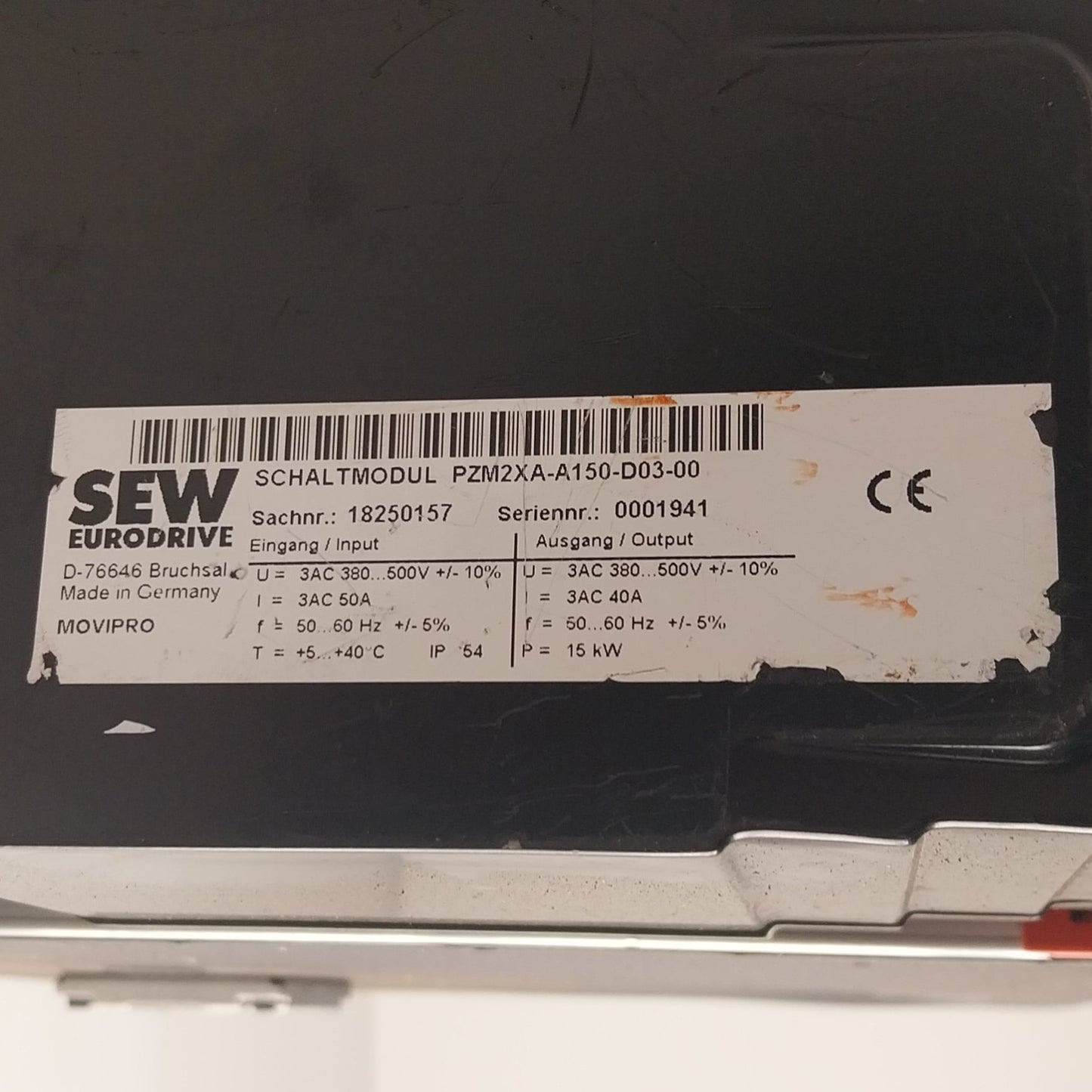 SEW Eurodrive Movipro PHC22A A110M1 D10A 00 Field Inverter-Field Inverter-Used Industrial Parts