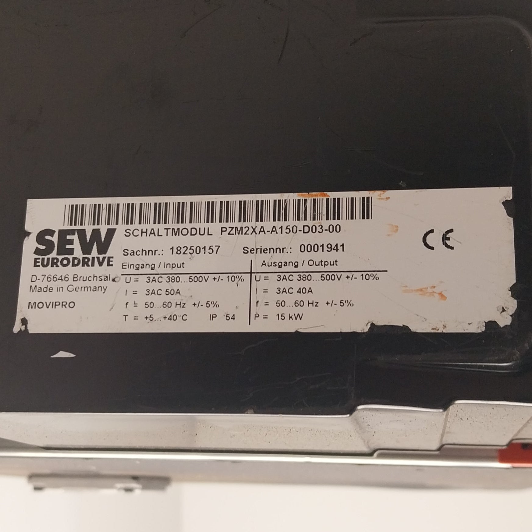 SEW Eurodrive Movipro PHC22A A110M1 D10A 00 Field Inverter-Field Inverter-Used Industrial Parts