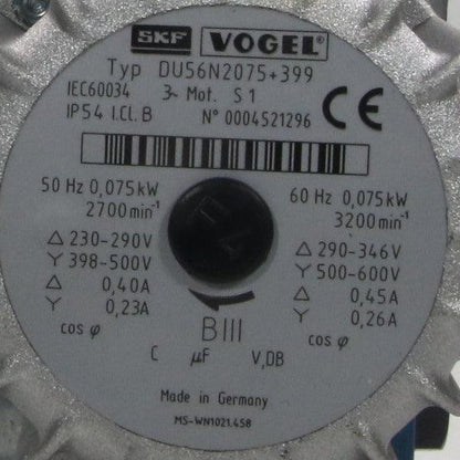 SKF Vogel DU56N2075+399 Motor & MFE5-2000+399 Gear Pump Assembly-Motor-Driven Gear Pump Assembly-Used Industrial Parts