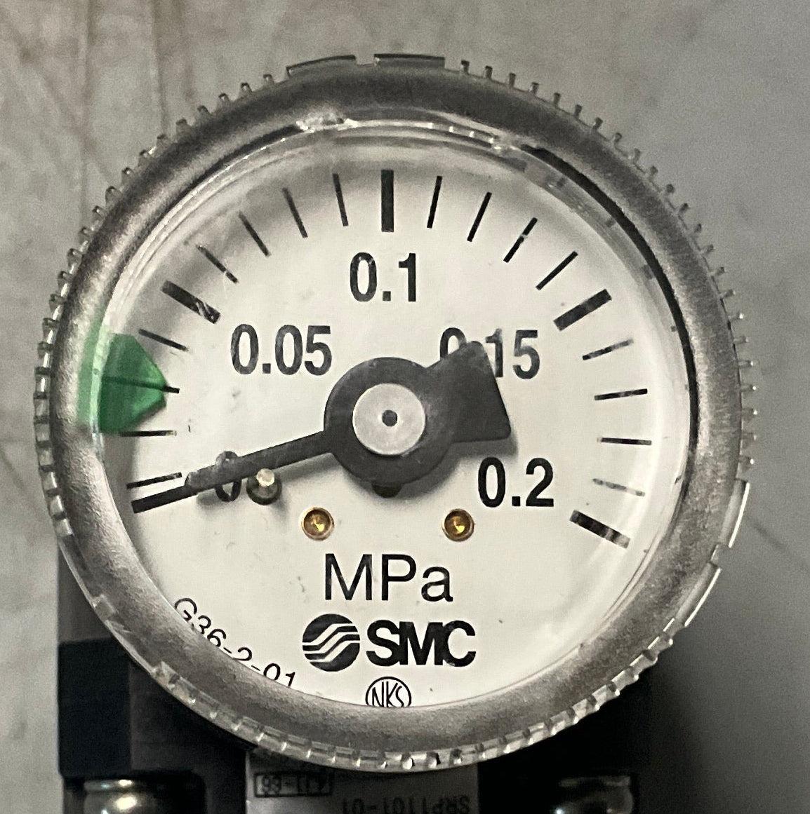 SMC SRP1101-01 Precision Clean Regulator-Precision Clean Regulator-Used Industrial Parts