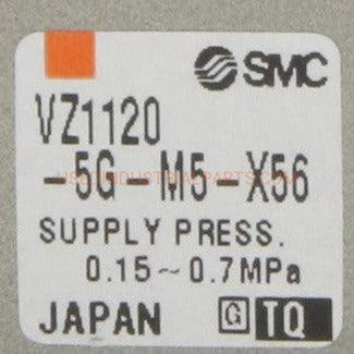 SMC VZ1120-5G-M5-X56 Solenoid Valve-Solenoid Valve-BC-01-06-Used Industrial Parts
