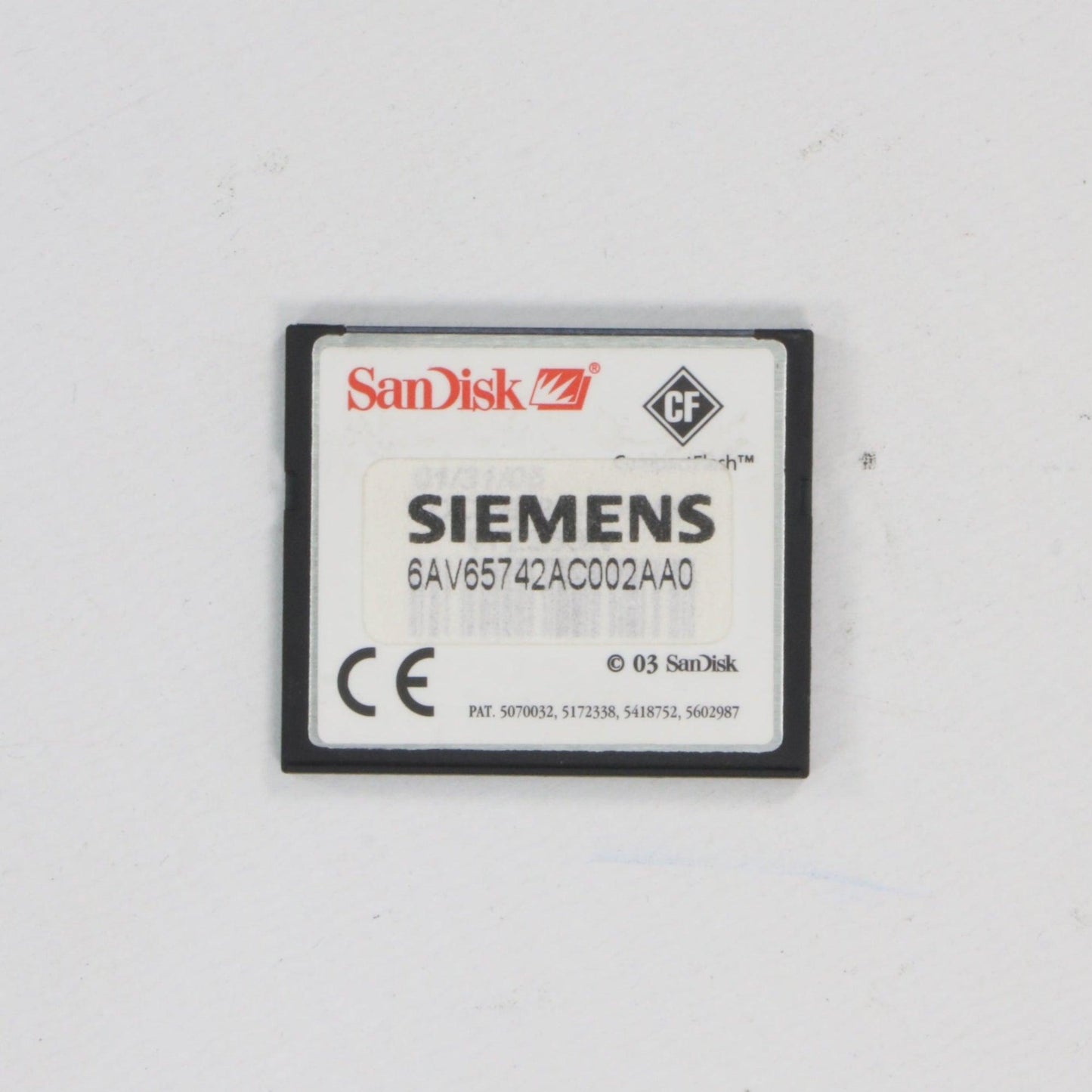 Siemens 6AV6574 2AC00 2AA0 32MB Compact Flash Card-Compact Flash Card-Used Industrial Parts