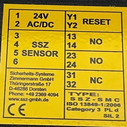 SSZ GmbH SSZ-SMC Safety Control Unit-Safety Control Unit-Used Industrial Parts