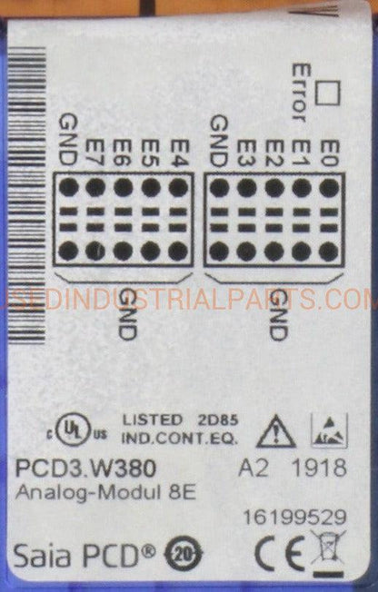 Saia PCD3.W380 Universal Analog Input Module-Analog Input Module-AD-07-05-Used Industrial Parts