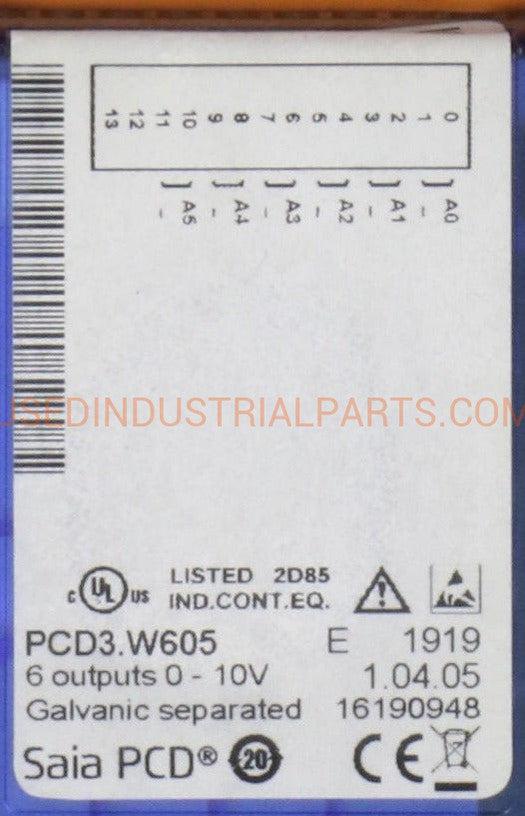 Saia PCD3.W605 Analog Output Module-Analog Output Module-AD-07-05-Used Industrial Parts