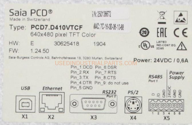 Saia PCD7.D410VTCF Micro Browser Web Panel-Micro Browser Web Panel-AC-04-06-Used Industrial Parts