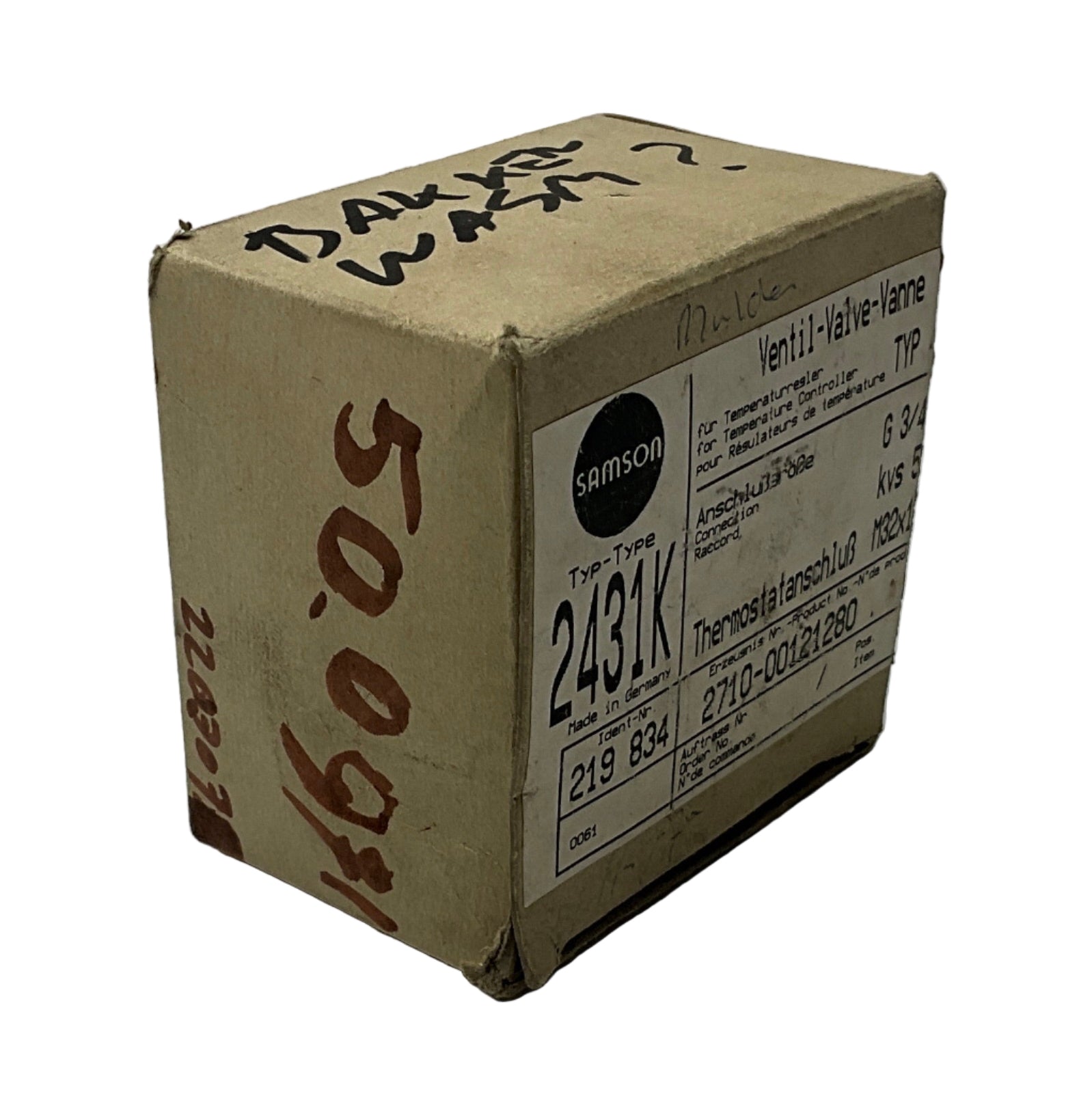 Samson 2431K Temperature Control Valve - 219 834-Temperature Control Valve-Used Industrial Parts