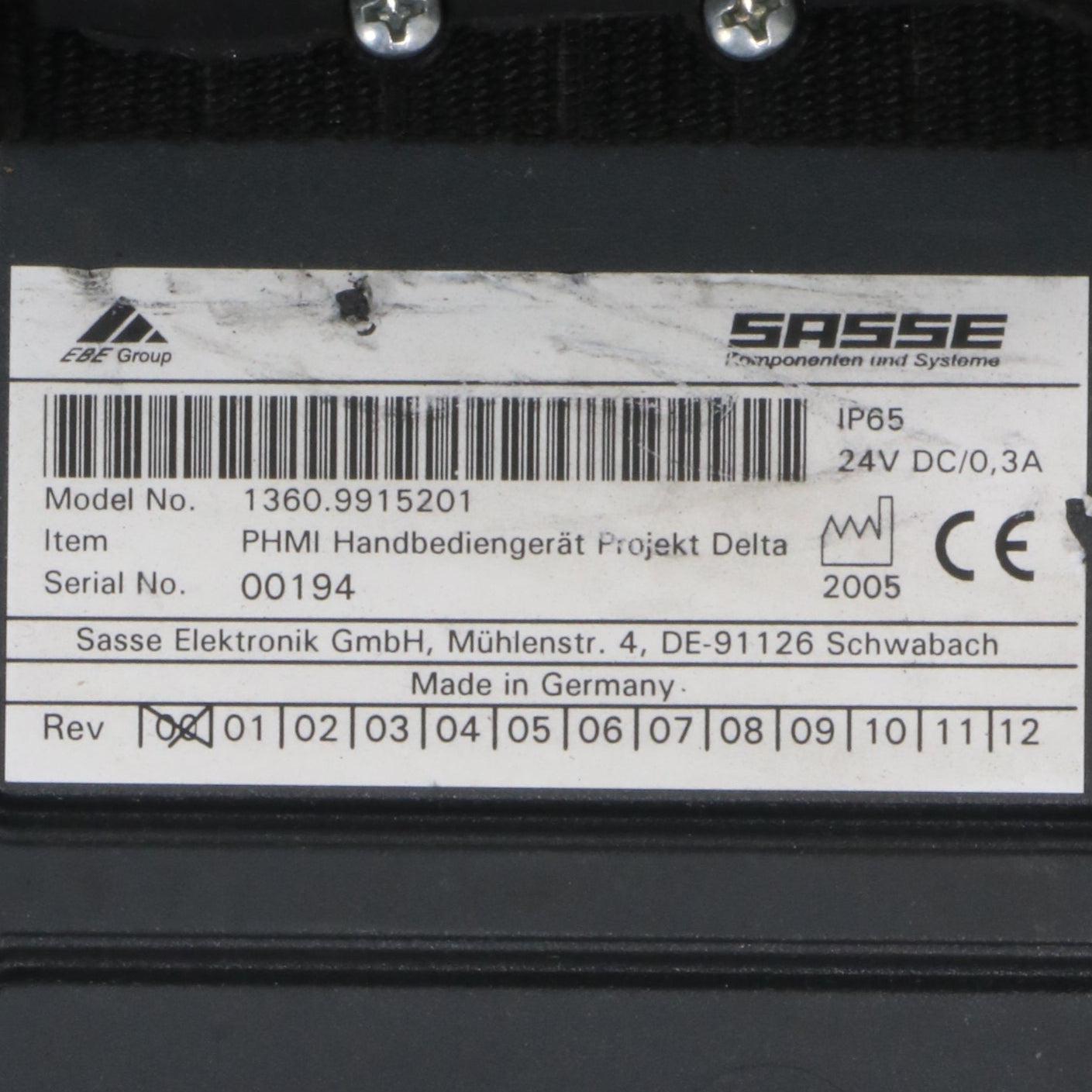 Sasse 1360 9915201 PHMI Handheld Control Unit-PHMI Handheld Control Unit-Used Industrial Parts