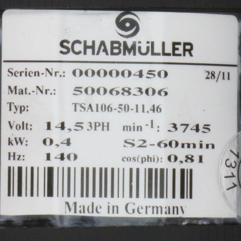 Schabmuller TSA106 50 11 46 Asynchronous Motor-Asynchronous Motor-Used Industrial Parts