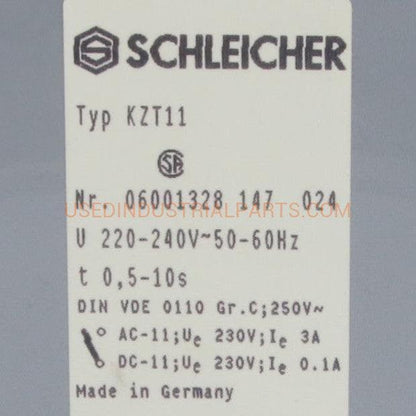 Schleicher KZT11 Time Delay Relay-Time Delay Relay-AE-07-03-04-Used Industrial Parts