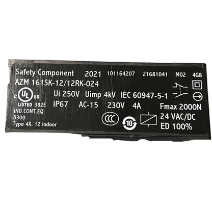 Schmersal AZM 161SK-12/12RK-024 Solenoid Interlock-Solenoid Interlock-Used Industrial Parts