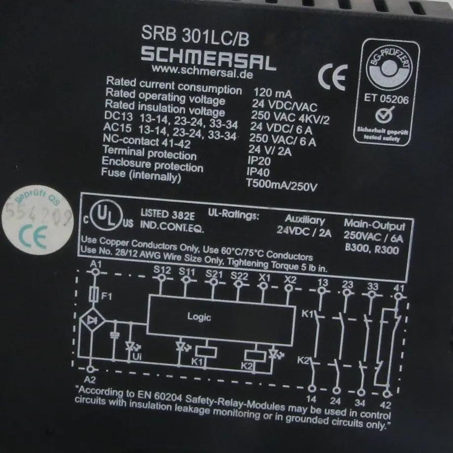 Schmersal Protect SRB 301LC/B Safety Relay-Safety Relay-Used Industrial Parts