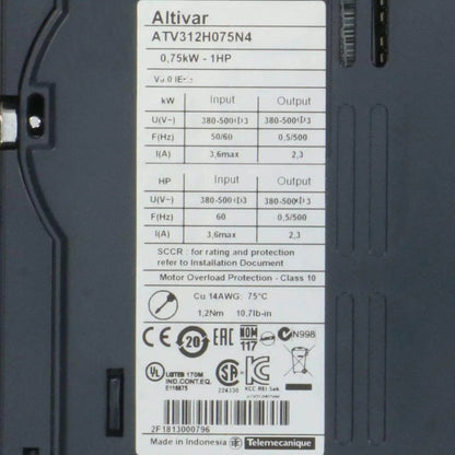Schneider Electric Altivar 312 Variable Speed Drive-Variable Speed Drive-Used Industrial Parts