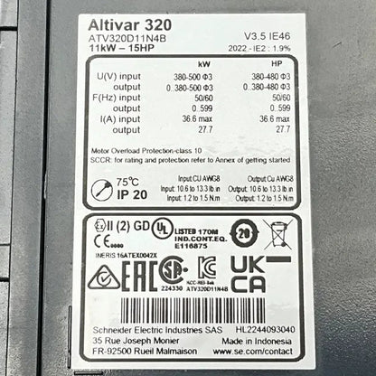 Schneider Electric Altivar 320 Variable Speed Drive - 11 kW-Variable Speed Drive-Used Industrial Parts