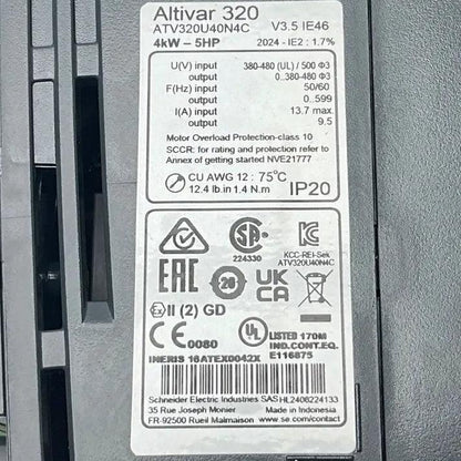 Schneider Electric Altivar 320 Variable Frequency Drive - 4kW-Variable Frequency Drive-Used Industrial Parts