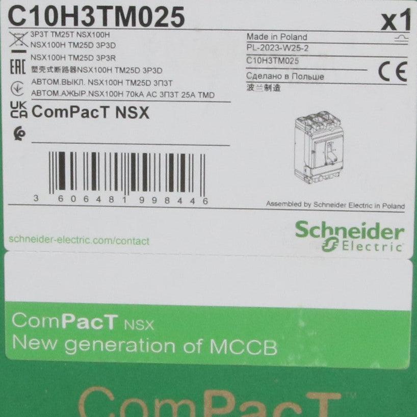 Schneider Electric C10H3TM025 Circuit Breaker-Circuit Breaker-Used Industrial Parts