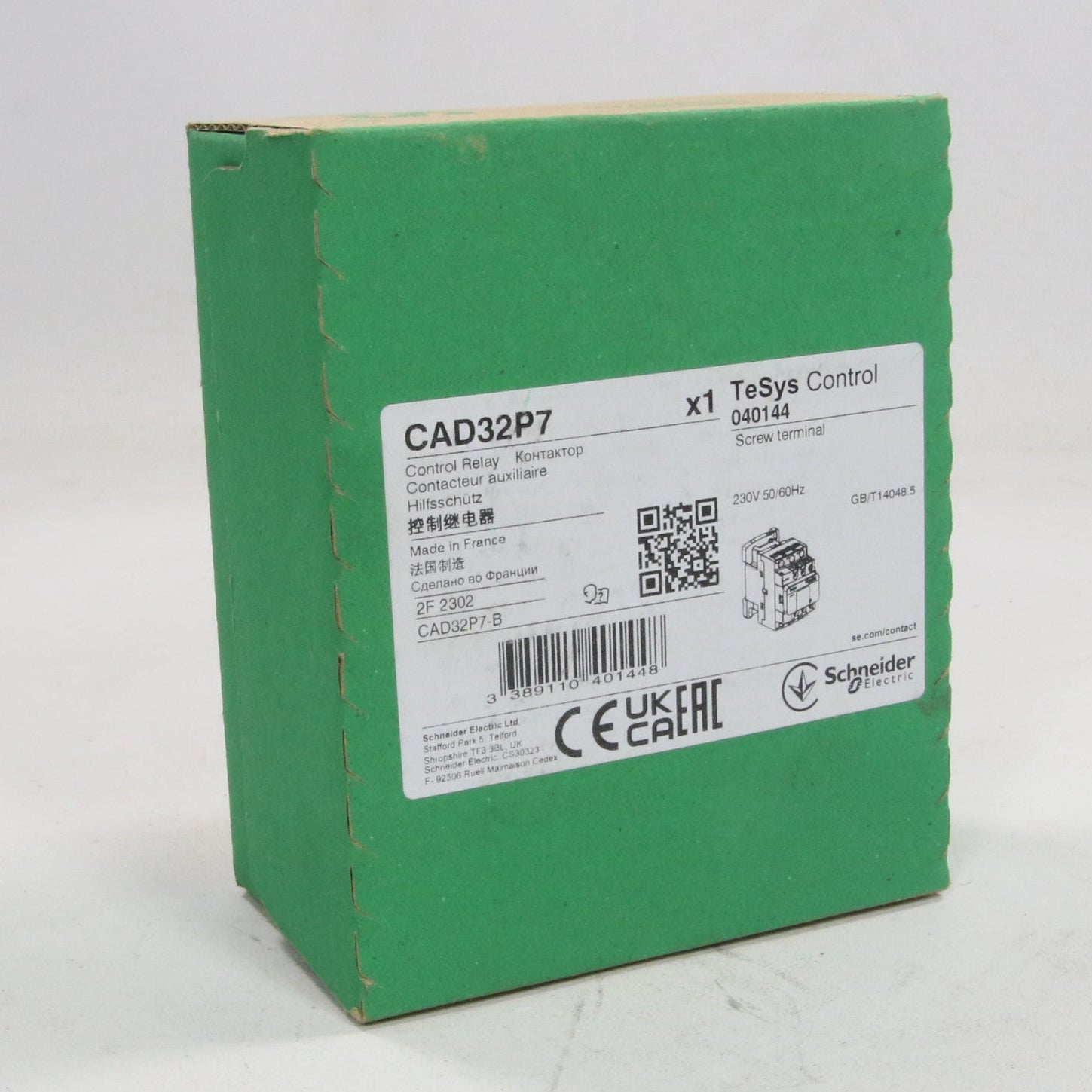 Schneider Electric CAD32P7 Control Relay-Control Relay-Used Industrial Parts