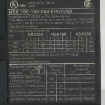 Schneider Electric Compact NSX100N Circuit Breaker-Circuit Breaker-Used Industrial Parts