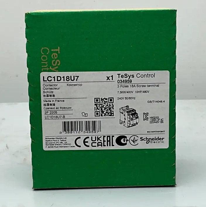 Schneider Electric LC1D18U7 Contactor-Contactor-Used Industrial Parts