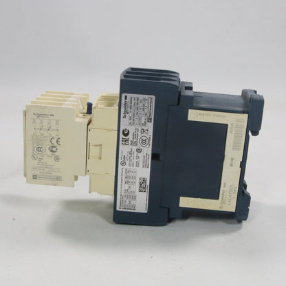 Schneider Electric LC1D32BD Contactor with LADN22 Contact Block-Power Contactor with Contact Block-Used Industrial Parts