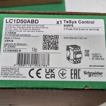 Schneider Electric LC1D50ABD-B Contactor-Contactor-Used Industrial Parts