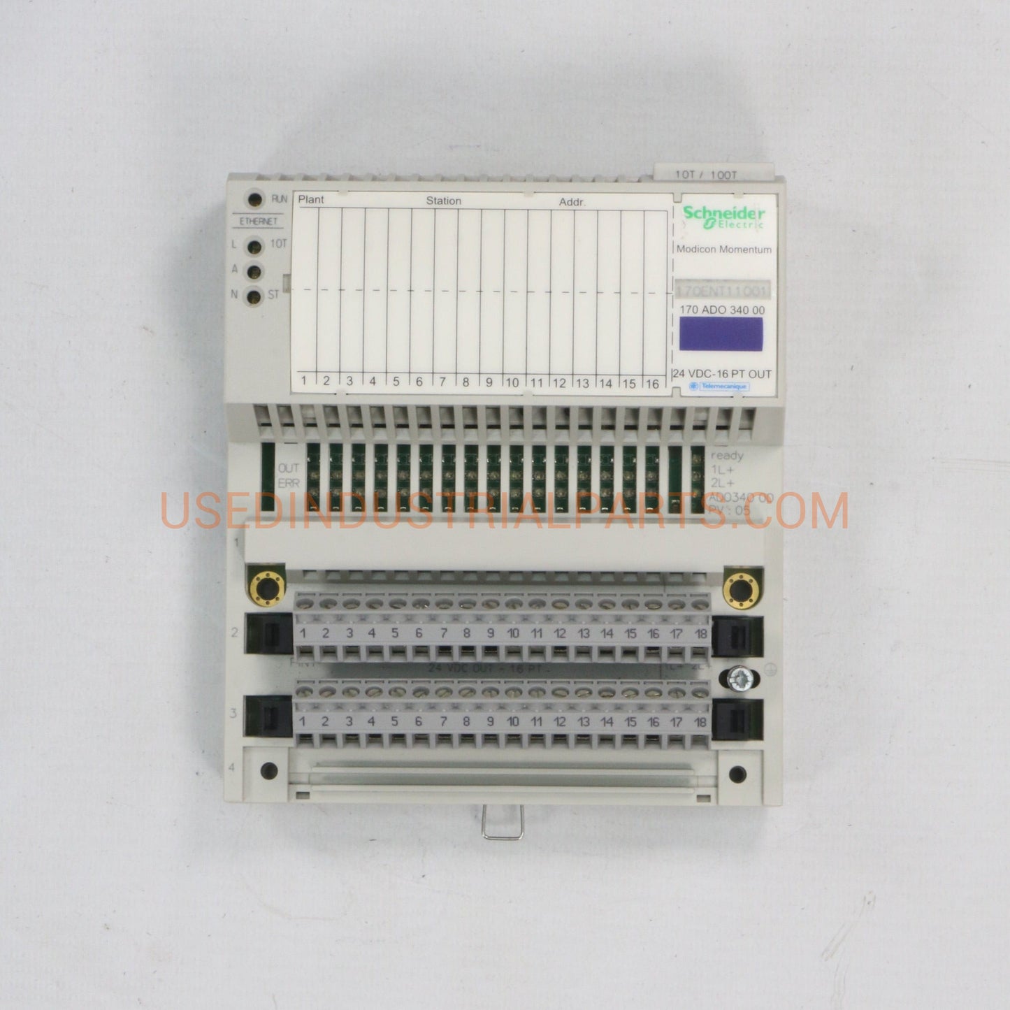 Schneider Electric Modicon Momentum 170ADO34000 Discrete Output Module-Discreet Output Module-AC-05-05-Used Industrial Parts