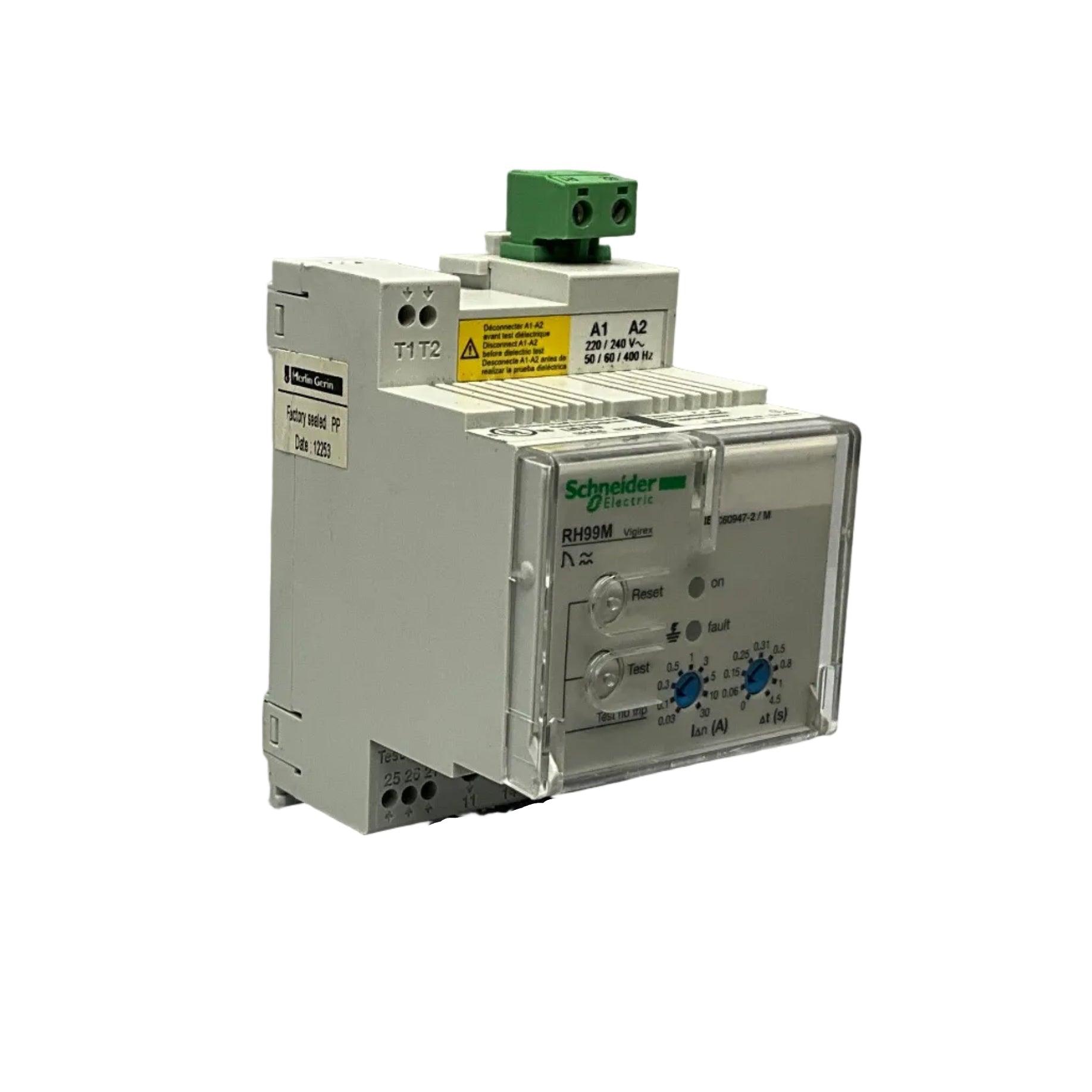 Schneider Electric RH99M Residual Current Monitoring Relay-Residual Current Monitoring Relay-01-AB-02-12-03-6152430164129-Used Industrial Parts