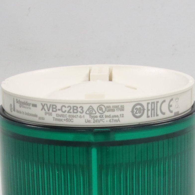Schneider Electric XVB C2B3 Green Steady LED Unit-Green Steady LED Unit-Used Industrial Parts