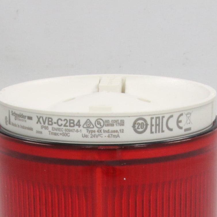 Schneider Electric XVB C2B4 Red Steady LED Unit-Red Steady LED Unit-Used Industrial Parts