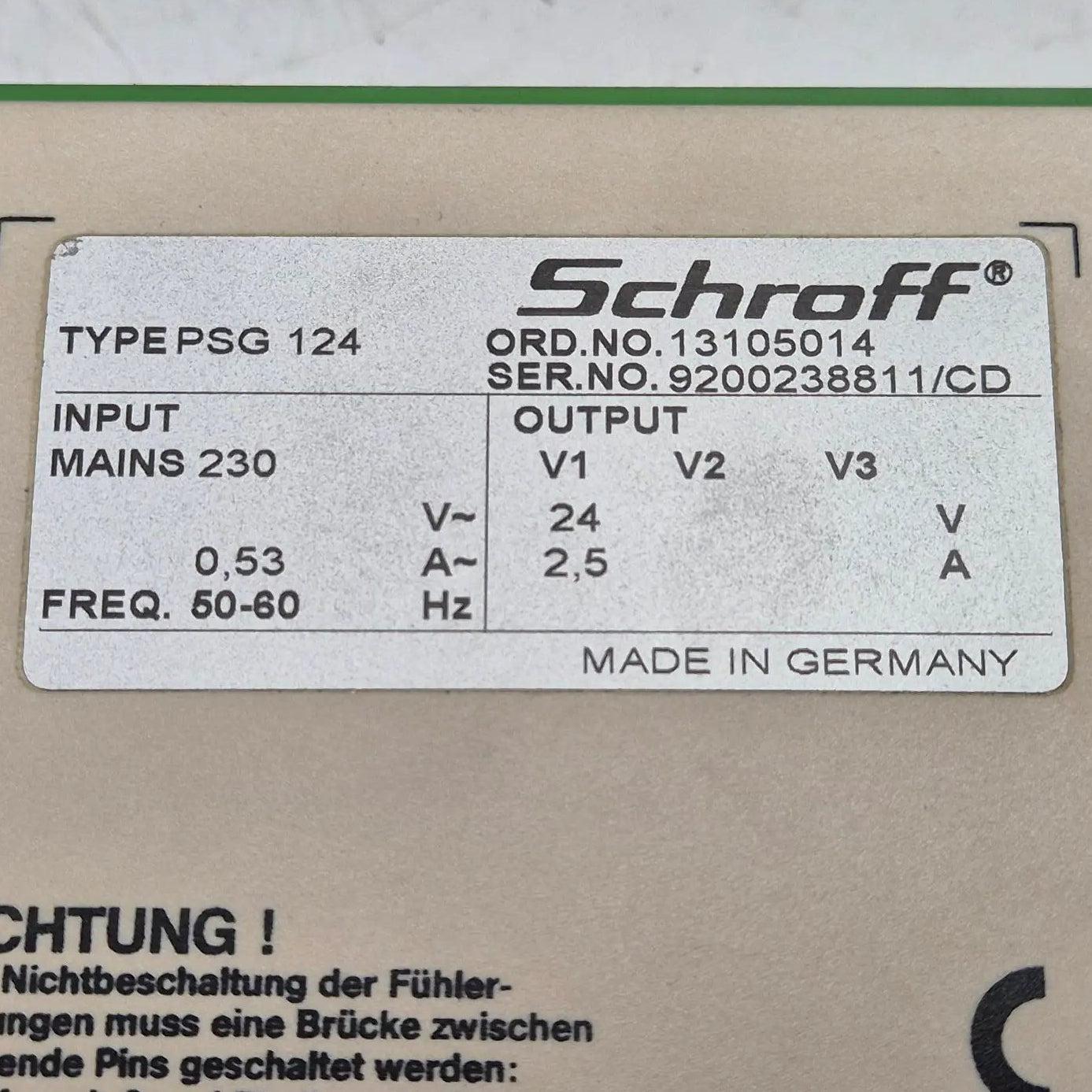Schroff PSG 124 Linear Regulator-Linear Regulator-Used Industrial Parts