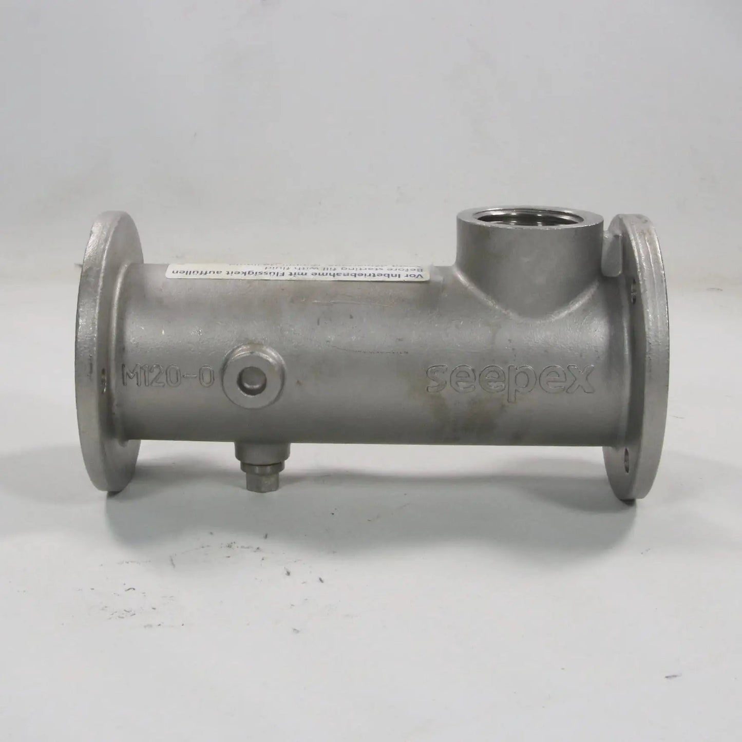 Seepex M120-0 Stainless Steel Suction Housing-Stainless Steel Suction Housing-Used Industrial Parts