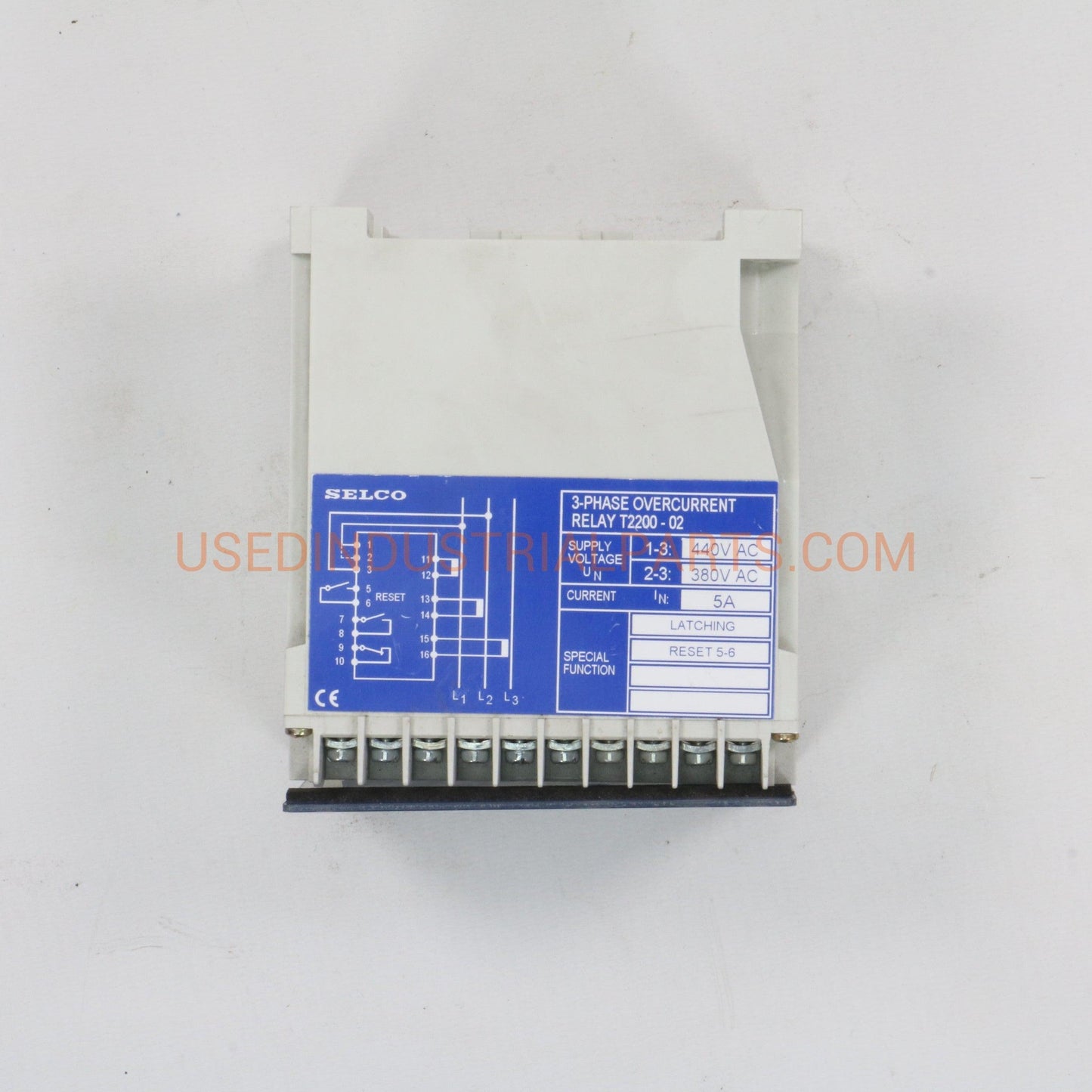 Selco 3 Phase Overcurrent Relay T2200-02-Safety relays-AA-05-05-Used Industrial Parts