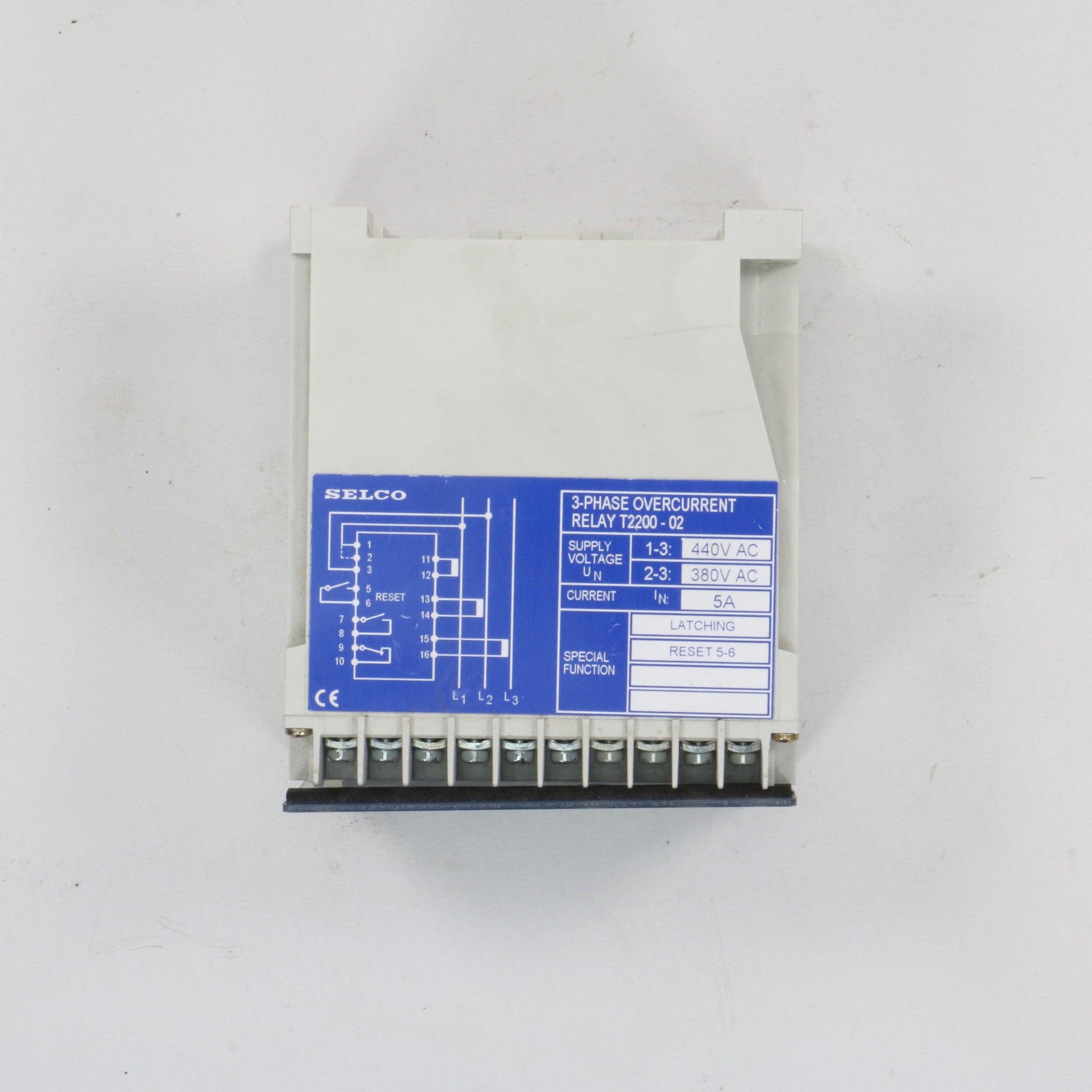 Selco 3 Phase Overcurrent Relay T2200-02-Safety relays-Used Industrial Parts