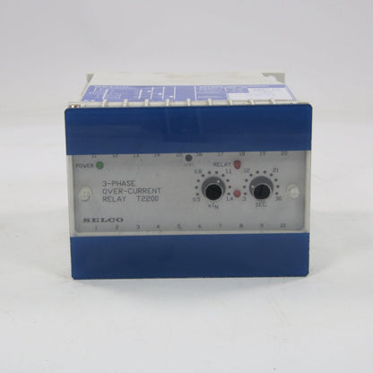 Selco 3 Phase Overcurrent Relay T2200-02-Safety relays-Used Industrial Parts