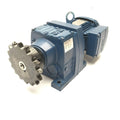Sew R47 DRS71S4 vaihteistomoottorin reduktori 0,37 kW i:56,73